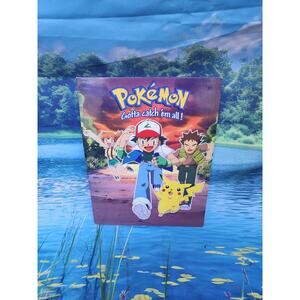 Vintage Pokemon School 2 Pocket Folder Gotta Catch 'Em All 1999 Plymouth USA NEW